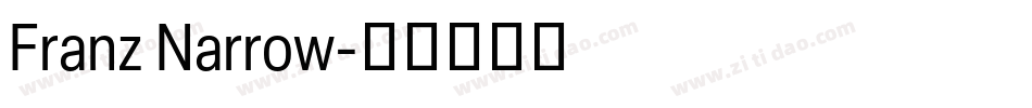 Franz Narrow字体转换